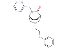 (1S*,5R*)-3-[2-(phenylthio)ethyl]-6-(2-pyridinylmethyl)-3,6-diazabicyclo[3.2.2]nonan-7-one