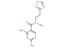 2-amino-N,4-dimethyl-N-[2-(1,2,4-oxadiazol-3-yl)ethyl]pyrimidine-5-carboxamide