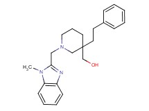 [1-[(1-methyl-1H-benzimidazol-2-yl)methyl]-3-(2-phenylethyl)-3-piperidinyl]methanol