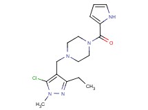 1-[(5-chloro-3-ethyl-1-methyl-1H-pyrazol-4-yl)methyl]-4-(1H-pyrrol-2-ylcarbonyl)piperazine