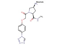 (4S)-4-amino-N-methyl-1-{[4-(1H-tetrazol-1-yl)phenoxy]acetyl}-L-prolinamide