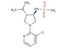 N-[rel-(3R,4S)-1-(3-chloro-2-pyridinyl)-4-isopropyl-3-pyrrolidinyl]methanesulfonamide hydrochloride