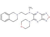 N-[2-(3,4-dihydro-2(1H)-isoquinolinyl)ethyl]-N-methyl-6-(4-morpholinyl)[1,2,5]oxadiazolo[3,4-b]pyrazin-5-amine