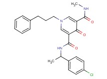 N-[1-(4-chlorophenyl)ethyl]-N'-methyl-4-oxo-1-(3-phenylpropyl)-1,4-dihydro-3,5-pyridinedicarboxamide