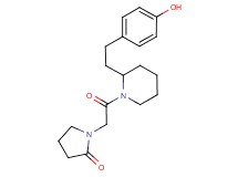 1-(2-{2-[2-(4-hydroxyphenyl)ethyl]-1-piperidinyl}-2-oxoethyl)-2-pyrrolidinone
