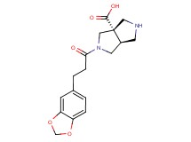 (3aS*,6aS*)-2-[3-(1,3-benzodioxol-5-yl)propanoyl]hexahydropyrrolo[3,4-c]pyrrole-3a(1H)-carboxylic acid
