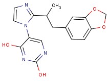 5-{2-[2-(1,3-benzodioxol-5-yl)-1-methylethyl]-1H-imidazol-1-yl}pyrimidine-2,4-diol