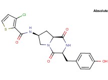 3-chloro-N-[(3S,7S,8aS)-3-(4-hydroxybenzyl)-1,4-dioxooctahydropyrrolo[1,2-a]pyrazin-7-yl]-2-thiophenecarboxamide