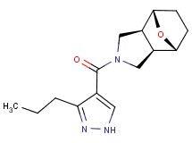 (1R*,2R*,6S*,7S*)-4-[(3-propyl-1H-pyrazol-4-yl)carbonyl]-10-oxa-4-azatricyclo[5.2.1.0~2,6~]decane