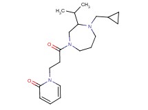 1-{3-[4-(cyclopropylmethyl)-3-isopropyl-1,4-diazepan-1-yl]-3-oxopropyl}pyridin-2(1H)-one