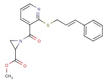 methyl 1-[(2-{[(2E)-3-phenylprop-2-en-1-yl]thio}pyridin-3-yl)carbonyl]aziridine-2-carboxylate