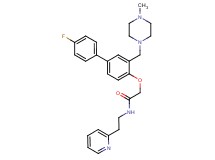2-({4'-fluoro-3-[(4-methyl-1-piperazinyl)methyl]-4-biphenylyl}oxy)-N-[2-(2-pyridinyl)ethyl]acetamide