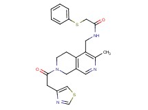 N-{[3-methyl-7-(1,3-thiazol-4-ylacetyl)-5,6,7,8-tetrahydro-2,7-naphthyridin-4-yl]methyl}-2-(phenylthio)acetamide