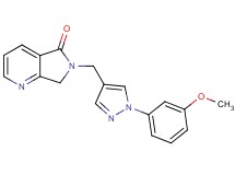 6-{[1-(3-methoxyphenyl)-1H-pyrazol-4-yl]methyl}-6,7-dihydro-5H-pyrrolo[3,4-b]pyridin-5-one