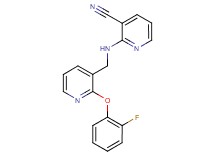 2-({[2-(2-fluorophenoxy)pyridin-3-yl]methyl}amino)nicotinonitrile