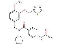 4-(acetylamino)-N-cyclopentyl-N-[4-methoxy-3-(2-thienylmethoxy)benzyl]benzamide