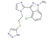 4-chloro-1-methyl-3-{1-[2-(1H-1,2,3-triazol-5-ylthio)ethyl]-1H-imidazol-2-yl}-1H-indazole