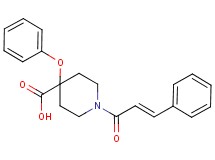 4-phenoxy-1-[(2E)-3-phenylprop-2-enoyl]piperidine-4-carboxylic acid