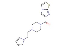 6-({4-[2-(1H-pyrrol-1-yl)ethyl]-1-piperazinyl}carbonyl)imidazo[2,1-b][1,3]thiazole