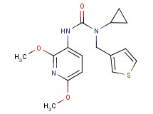 N-cyclopropyl-N'-(2,6-dimethoxypyridin-3-yl)-N-(3-thienylmethyl)urea