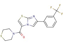 3-(4-thiomorpholinylcarbonyl)-6-[3-(trifluoromethyl)phenyl]imidazo[2,1-b][1,3]thiazole
