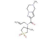 N-allyl-5-methyl-N-(3-methyl-1,1-dioxidotetrahydro-3-thienyl)-4,5,6,7-tetrahydropyrazolo[1,5-a]pyrazine-2-carboxamide