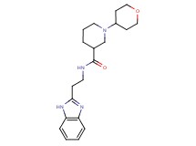 N-[2-(1H-benzimidazol-2-yl)ethyl]-1-(tetrahydro-2H-pyran-4-yl)-3-piperidinecarboxamide
