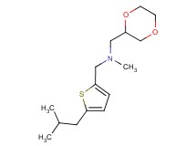 (1,4-dioxan-2-ylmethyl)[(5-isobutyl-2-thienyl)methyl]methylamine