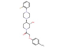 (3R*,4R*)-4-[4-(2-fluorophenyl)-1-piperazinyl]-1-[(4-methylphenoxy)acetyl]-3-piperidinol