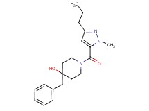 4-benzyl-1-[(1-methyl-3-propyl-1H-pyrazol-5-yl)carbonyl]-4-piperidinol