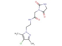 N-[2-(4-chloro-3,5-dimethyl-1H-pyrazol-1-yl)ethyl]-2-(2,5-dioxo-1-imidazolidinyl)acetamide