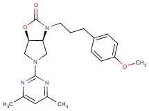 (3aS*,6aR*)-5-(4,6-dimethyl-2-pyrimidinyl)-3-[3-(4-methoxyphenyl)propyl]hexahydro-2H-pyrrolo[3,4-d][1,3]oxazol-2-one