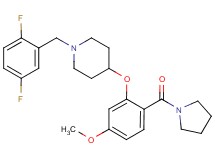 1-(2,5-difluorobenzyl)-4-[5-methoxy-2-(1-pyrrolidinylcarbonyl)phenoxy]piperidine