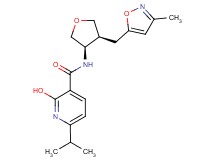 2-hydroxy-6-isopropyl-N-{rel-(3R,4S)-4-[(3-methyl-5-isoxazolyl)methyl]tetrahydro-3-furanyl}nicotinamide