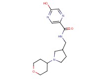 5-hydroxy-N-{[1-(tetrahydro-2H-pyran-4-yl)pyrrolidin-3-yl]methyl}pyrazine-2-carboxamide