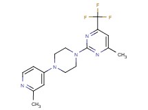4-methyl-2-[4-(2-methyl-4-pyridinyl)-1-piperazinyl]-6-(trifluoromethyl)pyrimidine
