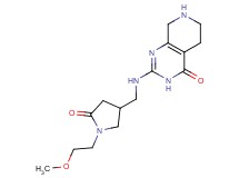 2-({[1-(2-methoxyethyl)-5-oxo-3-pyrrolidinyl]methyl}amino)-5,6,7,8-tetrahydropyrido[3,4-d]pyrimidin-4(3H)-one hydrochloride