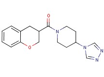 1-(3,4-dihydro-2H-chromen-3-ylcarbonyl)-4-(4H-1,2,4-triazol-4-yl)piperidine