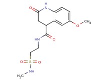 6-methoxy-N-{2-[(methylamino)sulfonyl]ethyl}-2-oxo-1,2,3,4-tetrahydro-4-quinolinecarboxamide