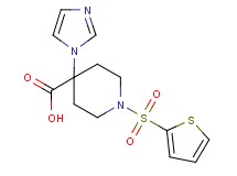 4-(1H-imidazol-1-yl)-1-(2-thienylsulfonyl)piperidine-4-carboxylic acid