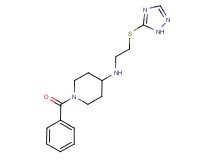 1-benzoyl-N-[2-(1H-1,2,4-triazol-5-ylthio)ethyl]piperidin-4-amine