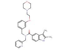 2,3-dimethyl-N-{3-[2-(4-morpholinyl)ethoxy]benzyl}-N-(2-pyridinylmethyl)-1H-indole-5-carboxamide