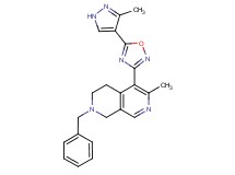 2-benzyl-6-methyl-5-[5-(3-methyl-1H-pyrazol-4-yl)-1,2,4-oxadiazol-3-yl]-1,2,3,4-tetrahydro-2,7-naphthyridine