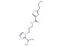 N-[3-(2-isopropyl-1H-imidazol-1-yl)propyl]-2-propyl-1,3-thiazole-4-carboxamide