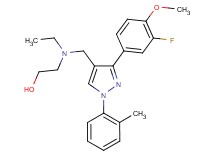 2-(ethyl{[3-(3-fluoro-4-methoxyphenyl)-1-(2-methylphenyl)-1H-pyrazol-4-yl]methyl}amino)ethanol