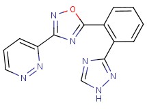 3-{5-[2-(1H-1,2,4-triazol-3-yl)phenyl]-1,2,4-oxadiazol-3-yl}pyridazine