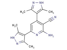 2-amino-4,6-bis(3,5-dimethyl-1H-pyrazol-4-yl)nicotinonitrile