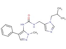 N-[(1-isobutyl-1H-imidazol-5-yl)methyl]-N'-(1-methyl-4-phenyl-1H-pyrazol-5-yl)urea