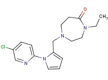 1-{[1-(5-chloro-2-pyridinyl)-1H-pyrrol-2-yl]methyl}-4-ethyl-1,4-diazepan-5-one