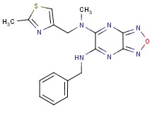 N'-benzyl-N-methyl-N-[(2-methyl-1,3-thiazol-4-yl)methyl][1,2,5]oxadiazolo[3,4-b]pyrazine-5,6-diamine